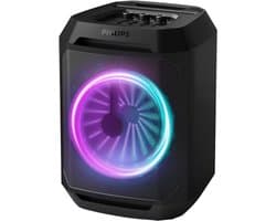 Philips Bluetooth Party Speaker TAX2208 – Karaoke – Feestverlichting – DBB Bass Boost – Tot 7 uur speeltijd-Zwart