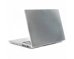 Selencia Transparante Glitter Laptop Cover - Geschikt voor MacBook Air 13 inch (2022) / Air 13 inch (2025) M4 chip / Air 13 inch (2026) M5 chip / Air 13 inch (2024) M3 chip - A2681/A3113/A3240/A3449 - Transparant