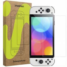 imoshion Screenprotector geschikt voor Nintendo Switch OLED - Gehard Glas, Anti Vingerafdruk Coating, Krasbestendig en UV Werend - Accessoires — thumbnail 1