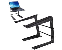 Laptopstandaard - Draagbare Laptophouder - Pyle Antislip Laptop Stand -Monitor Stand met Verstelbare Hoogte - Compatibel met DJ, PC-Gaming, Thuis of Kantoor