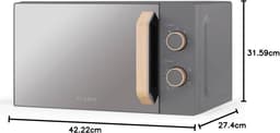 Compacte Magnetron 20 Liter met Grillfunctie en 700W Vermogen — thumbnail 2