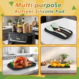 Ninja AF400EU AF500EU AF451EU DZ401 Siliconen Accessoire Heteluchtfriteuse voor Ninja Foodi Max Dubbele Zone 9,5 L-10,4 L, Siliconen Opbergmat voor Heteluchtfriteuse — thumbnail 2