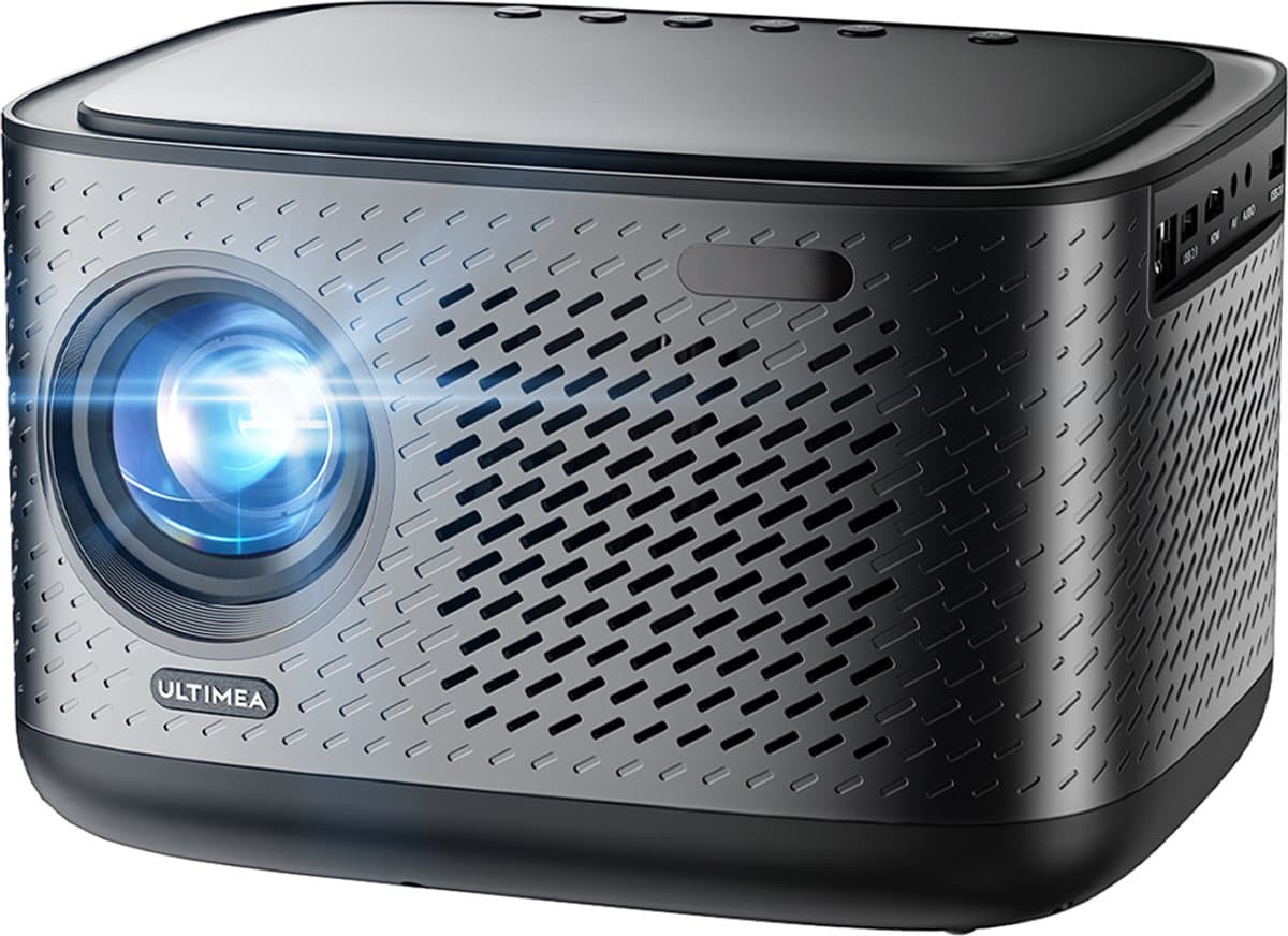 ULTIMEA Native 1080P met Autofocus & 6D Trapezcorrectie, 4K Home Cinema Beamer Zwart — afbeelding 1