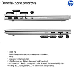 HP Elitebook 6 - Laptop - 14 inch - Intel Core Ultra 7 - 64GB/1TB SSD - Windows 11 Pro - Zilver — thumbnail 3