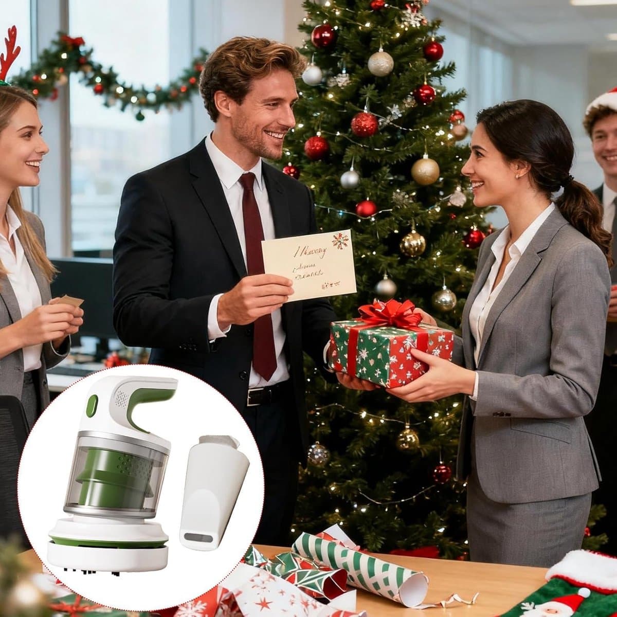 Draadloze mini-stofzuiger - Compact en stil - Geschikt voor thuis, op reis, op bureaus, op vloeren, op kantoor en voor accessoires - Mini-desktop multifunctionele stofzuiger - Oplaadbaar via USB — afbeelding 1