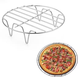 Ronde Grill voor Heteluchtfriteuse - 17,5 x 17,5 x 2,5 cm - Roestvrijstalen Accessoires — thumbnail 1