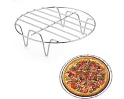 Ronde Grill voor Heteluchtfriteuse - 17,5 x 17,5 x 2,5 cm - Roestvrijstalen Accessoires