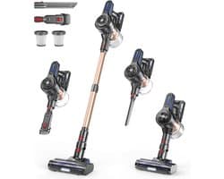 Draadloze Stofzuiger 200W - Gouden Draadloze Stofzuiger met 1,5 liter Capaciteit