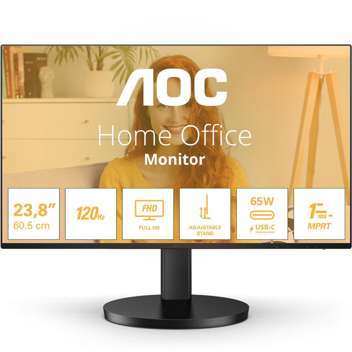 AOC Q27B3CF2 - QHD IPS Monitor - Randloos Design - USB-C 65w - 27 inch — afbeelding 1