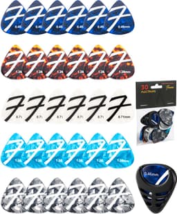Finesse Celluloid Plectrum voor Gitaar - 30 Stuks - met Plectrum Houder - Plectrums - Guitar Pick — thumbnail 1