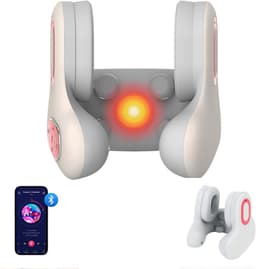Neksteun in u-vorm met bluetooth-headset voor onderweg, geheugenschuim hoofdsteun, ergonomisch ontwerp, reismuzieksteun met verstelbare gesp — thumbnail 1