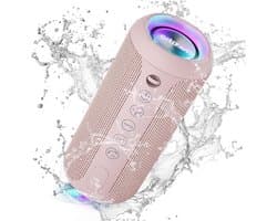 Draadloze Bluetooth luidspreker met LED-licht en waterbescherming
