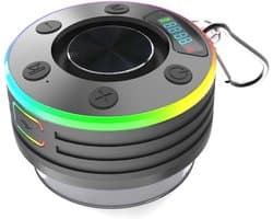 Draadloze Bluetooth Doucheluidspreker - IPX7 Waterdicht met FM-Radio en LED-Display