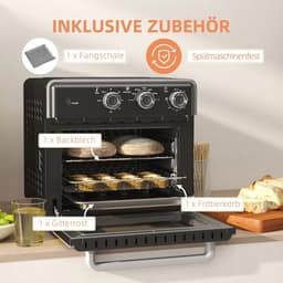 Multifunctionele Mini Oven 20L met Heißluftfunctie en 5 Modi — thumbnail 2