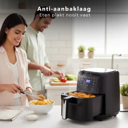 Cheqo® Airfryer - Hetelucht Friteuse - 6 Liter - Snelle Bereiding - Air Fryer - Hetelucht Oven - Timerfunctie - Hete Lucht Friteuse — thumbnail 3