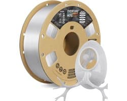 Transparant PETG Filament 1,75 mm - 1 kg Spoel voor 3D-printers met Nauwkeurigheid van +/- 0,02 mm