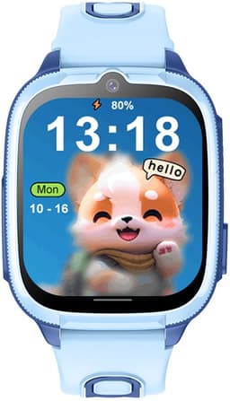 Mayni SmartWatch 4G - Smartwatch Kinderen - GPS Horloge Kind - GPS Tracker - Bellen/Videobellen - SOS - SIM - Waterdicht - Blauw — thumbnail 2