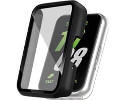 Screen protector - Geschikt voor Samsung Galaxy Fit 3 - Full Cover Hard Case / Beschermend Hoesje - Zwart