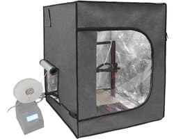 Grote 3D-printerbehuizing met lasergravierschild en stofafdekking, 29,5 W x 29,5 L x 35,4 H inch
