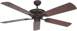 Plafondventilator voor buiten, 132 cm, 5 bladen, 60 W, 3 snelheden, zwart — thumbnail 2