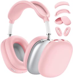 4-delige set - Siliconen Hoes - voor AirPods Max Hooftelefoons 1，2 van – Siliconen Oorkussens Beschermhoes - Oorschelp Beschermhoes, Hoofdband Beschermhoes – Anti-Kras Zachte Siliconen Beschermer – roze — thumbnail 1