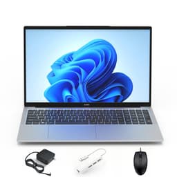 Acmine Laptop - 17.3" FHD IPS - 16 GB RAM - 1TB SSD - Twin Lake N150 - Windows 11 Pro - Met AZERTY-Toetsenbordsticker - Grijs — thumbnail 1