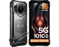 DOOGEE S200 VIP 5G - AI telefoon- Robuuste Smartphone - 32 GB RAM+256 GB ROM (2TB/TF) - Android 16 - MediaTek 7050 - 10100 mAh + 33 W - 6,72 inch FHD+120 Hz - 1,32 inch AMOLED - 100 MP + 20 MP - Dual SIM Dual Standby - NFC - Botgeleidingsheadset