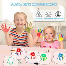 Hand- en Voetafdruk Set voor Gezin tot 5 Personen, Niet-Giftige Verf voor Kinderen, Kraamcadeau — thumbnail 2