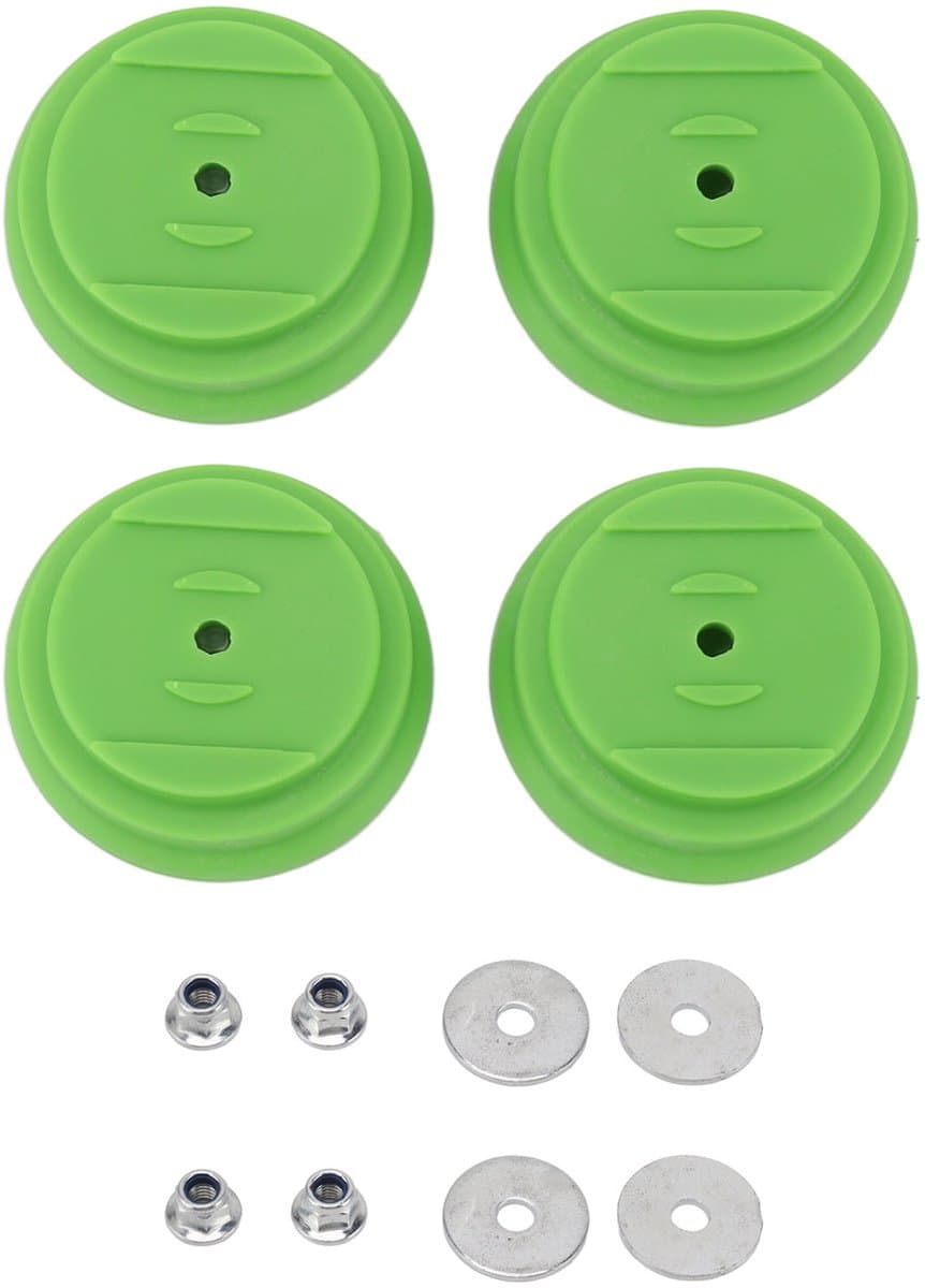Mmgoqqt 4-Stuks Grasmaaier Beschermkap Set - Groene Basisplaat Met Pakkingen En Moeren - Grasmaaier Vervangingsonderdelen Tuingereedschap Accessoires — afbeelding 1