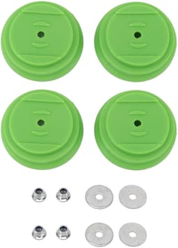 Mmgoqqt 4-Stuks Grasmaaier Beschermkap Set - Groene Basisplaat Met Pakkingen En Moeren - Grasmaaier Vervangingsonderdelen Tuingereedschap Accessoires — thumbnail 1