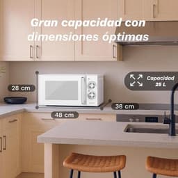 Magnetron 25 liter met grill en timer – 900W en 1000W met 3 combinatiemodi — thumbnail 3