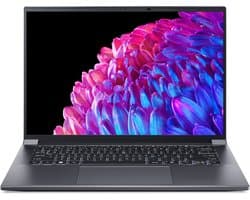 Acer Swift SFX14-71G-776N Intel® Core™ i7 i7-13700H Laptop 36,8 cm (14.5") 2.8K 16 GB LPDDR5-SDRAM 1 TB SSD NVIDIA GeForce RTX 4050 Wi-Fi 6E (802.11ax) Windows 11 Home US International Grijs