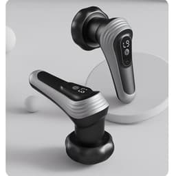 Zwarte fascia massager, full-body massager, kan worden gebruikt om de huid te verstevigen. Het is uitgerust met vijf vervangbare massagekoppen om aan verschillende massag behoeften te voldoen, met 9 niveaus van intensiteitsregeling. — thumbnail 2