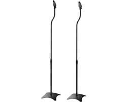 White-Label® Luidspreker Standaard - Speaker Vloerstandaard - Extra Stevig - Zwart