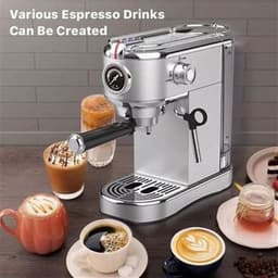 20 Bar Espressomachine met Melkopschuimer – Café‑kwaliteit koffie thuis — thumbnail 4