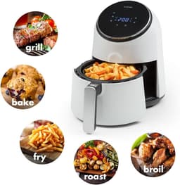 Heteluchtfriteuse met Digitale Touch Control en 8 Programma's - Compact en Gezond Frituren — thumbnail 5