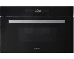 Inventum IMC3834GT - Inbouw combi-oven - Hetelucht - Magnetron - Grill - 34 liter - 38 cm hoog - Tot 220 graden - Zwart/RVS — thumbnail 1