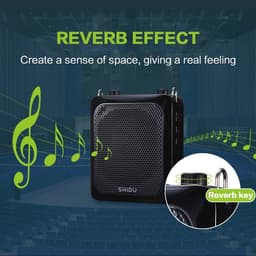 Draagbare Bluetooth Spraakversterker 18W met microfoon voor leraren en reizigers — thumbnail 4