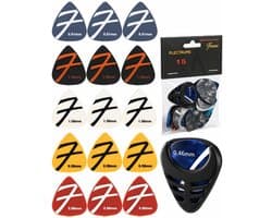 Finesse Nylon Plectrum voor Gitaar - 15 Stuks - met Plectrum Houder - Plectrums - Guitar Pick