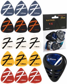 Finesse Nylon Plectrum voor Gitaar - 15 Stuks - met Plectrum Houder - Plectrums - Guitar Pick — thumbnail 1