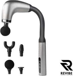 Revibe Massage Gun – Massage Apparaat Voor Moeilijk Bereikbare Plekken – J-vorm – Professioneel Massageapparaat – 9 Standen – Slimme Drukherkenning – Voor rug, nek, schouders en benen — thumbnail 1