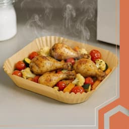 Ruhhy Airfryer papieren inserts 100 stuks 16 x 16 cm — thumbnail 10