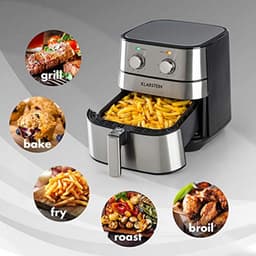 Hot Air Fryer 1700 Watt - Gezond Bakken Met Temperatuurinstelling en Timer - XXL Capaciteit 5.4L — thumbnail 5