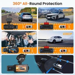 Hoogwaardige 4K Dashcam voor Auto en Vrachtwagen - Scherpe Video-opnames — thumbnail 3