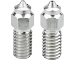 Upgrade Bimetalen 3D Printer Nozzles 0.4mm & 0.6mm Hardend Staal Koper voor Hoge Temperaturen