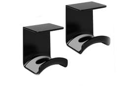 Headset Houder - 2 stuks - Headset Standaard - Gaming Headset Stand - Universele Koptelefoon Haak - Hoofdtelefoon Haak Muurbeugel - Voor bureaus en computertafels - 7.6*6.5*5.5cm - Wit