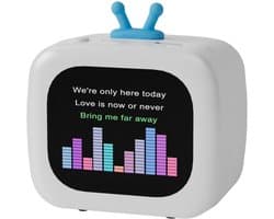 Fivesquare TouchScreen Weather Speaker – Mini Bluetooth Speaker met LCD Touch Display, White Noise & Stereo Sound