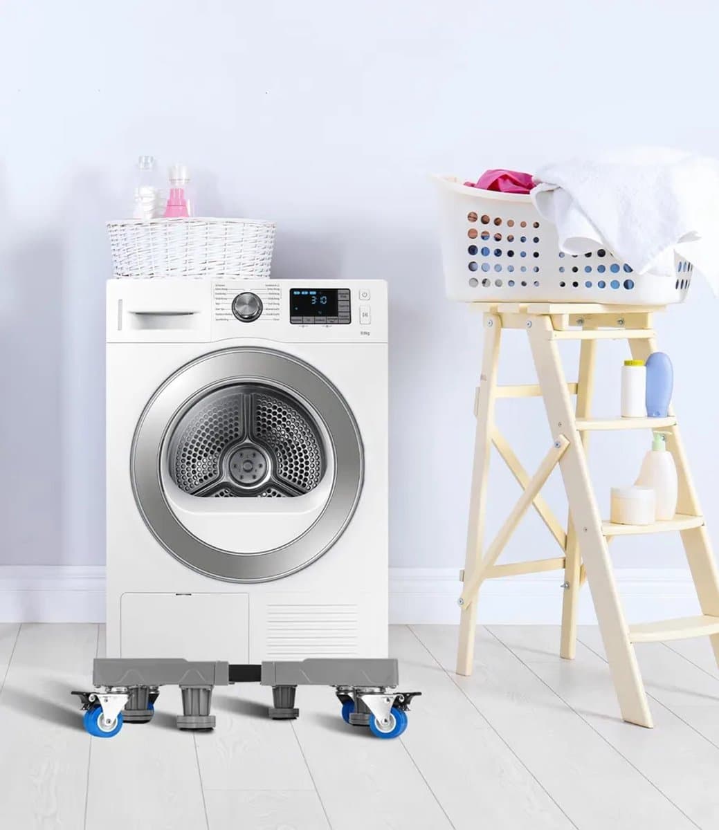 Universele basis voor wasmachines (trommel en pulsator), koelkastrekken, zwenkwielbeugel en verhogingsstandaard. — afbeelding 1