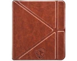 Origami Sleepcover Geschikt voor Kobo Sage Hoes Cognac Bruin * - ereader hoesje - cover