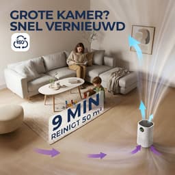 Luchtreiniger – HEPA Luchtreiniger – Ultra Stil ≤30 dB – 99,97% Filterefficiëntie — thumbnail 2